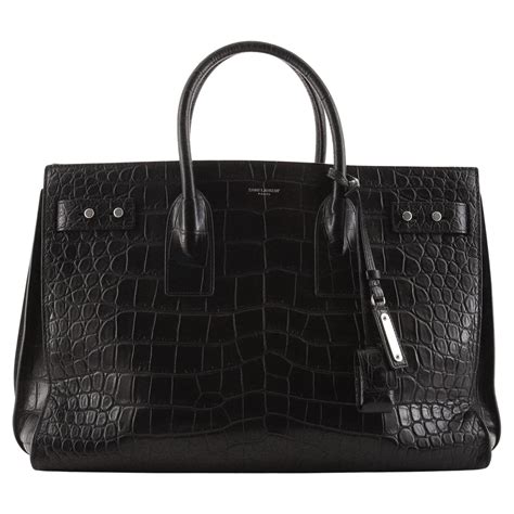 Sac de jour LARGE in crocodile